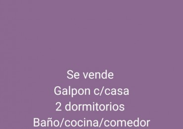 Vendemos galpon con casa